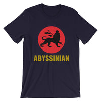 Black Lion Red Circle Unisex T-Shirt Ethiopian Lion of Judah Abyssinian Kiosk Abyssinia Ethiopia