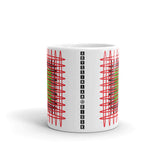 Red Black Green Ellipses Kaffa Mug