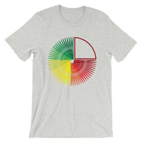 Green to Yellow to Red Star Unisex T-Shirt Abyssinian Kiosk Fashion Cotton Apparel Clothing Bella Canvas Original Art