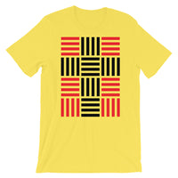 4 Lines Black Cross Red Unisex T-Shirt Abyssinian Kiosk Christian Bella Canvas Original Art Fashion Cotton Apparel Clothing