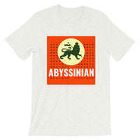 Abyssinian Logo White Letters Unisex T-Shirt Ethiopian Lion of Judah Abyssinian Kiosk Abyssinia Ethiopia