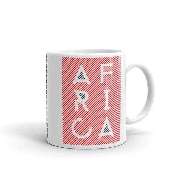 Africa Blank Letters Red Diagonals Kaffa Mug
