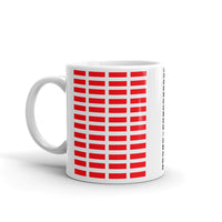Red Grid Bars Kaffa Mug