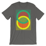 Green Yellow Rings Red Inner Unisex T-Shirt Abyssinian Kiosk Fashion Cotton Apparel Clothing Bella Canvas Original Art