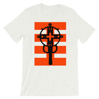 Black Cross Red Stripes Unisex T-Shirt Ethiopian Coptic Orthodox Abyssinian Kiosk Christian