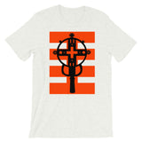 Black Cross Red Stripes Unisex T-Shirt Ethiopian Coptic Orthodox Abyssinian Kiosk Christian