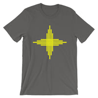 Plain Yellow Zia Sun Cross Unisex T-Shirt Abyssinian Kiosk Fashion Cotton Apparel Clothing Bella Canvas Original Art