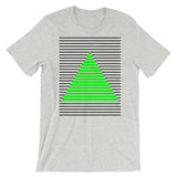 Black Green Lined Pyramid Unisex T-Shirt Abyssinian Kiosk Fashion Cotton Apparel Clothing Bella Canvas Original Art