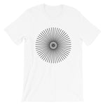 Black Cube Spokes Unisex T-Shirt Abyssinian Kiosk Squares Bicycle Spokes Fashion Cotton Apparel Clothing Bella Canvas Original Art 