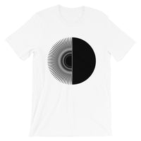 Black Half Star Half Circle Unisex T-Shirt Abyssinian Kiosk Fashion Cotton Apparel Clothing Bella Canvas Original Art