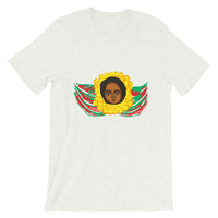 GYR Angel Unisex T-Shirt Traditional Ethiopian with Feathers and Wings Abyssinian Kiosk Green Yellow Red Bella Canvas Bella Canvas Original Art Abyssinian Kiosk Fashion Cotton Apparel Clothing