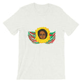 GYR Angel Unisex T-Shirt Traditional Ethiopian with Feathers and Wings Abyssinian Kiosk Green Yellow Red Bella Canvas Bella Canvas Original Art Abyssinian Kiosk Fashion Cotton Apparel Clothing