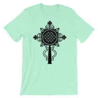 Plain Black #10 Cross Unisex T-Shirt Abyssinian Kiosk Ethiopian Coptic Orthodox Tewahedo Christian Bella Canvas Original Art Fashion Cotton Apparel Clothing