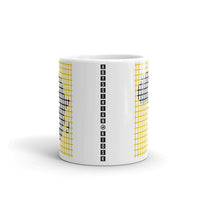 Black Africa Dark Yellow Grid Kaffa Mug