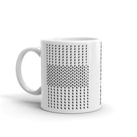 Black Slanted Squares Kaffa Mug