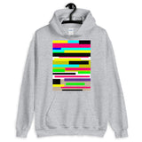 Bars Unisex Hoodie Bold Colors Abstract Art Abyssinian Kiosk Fashion Cotton Apparel Clothing Gildan Original Art