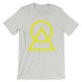 Yellow Circle Triangle Unisex T-Shirt Abyssinian Kiosk Harmonious Meeting Fashion Cotton Apparel Clothing Bella Canvas Original Art
