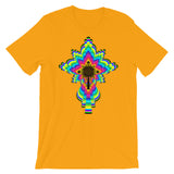 Psychedelic Black #10 Cross Unisex T-Shirt Trip Trippy Colorful Ethiopian Coptic Orthodox Abyssinian Kiosk Christian Bella Canvas Original Art Abyssinian Kiosk Fashion Cotton Apparel Clothing