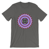 Psychedelic #14 Black Cross Unisex T-Shirt Trip Trippy Colorful Abyssinian Kiosk Ethiopian Coptic Orthodox Christian Bella Canvas Original Art Fashion Cotton Apparel Clothing