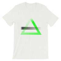 Green Triangles & Black Strikes Unisex T-Shirt Abyssinian Kiosk Fashion Cotton Apparel Clothing Bella Canvas Original Art
