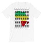 Black Squares GYR Africa Unisex T-Shirt Abyssinian Kiosk Green Yellow Red Ethiopian Map African Fashion Cotton Apparel Clothing Bella Canvas Original Art