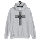 Black Ellipse Cross Unisex Hoodie Abyssinian Kiosk Christian Jesus Religion Cross Gildan Original Art Fashion Cotton Apparel Clothing