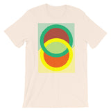 Green Yellow Rings Red Inner Unisex T-Shirt Abyssinian Kiosk Fashion Cotton Apparel Clothing Bella Canvas Original Art