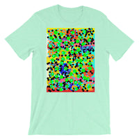 Dots Unisex T-Shirt Bold Colors Abstract Art Abyssinian Kiosk Fashion Cotton Apparel Clothing Bella Canvas Original Art