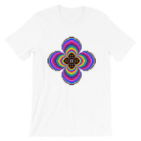 Psychedelic #9 Cross Black Unisex T-Shirt Trip Trippy Colorful Ethiopian Coptic Orthodox Abyssinian Kiosk Christian Bella Canvas Original Art Fashion Cotton Apparel Clothing