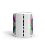 Pink Green Rings Purple Inner & Black Lines Kaffa Mug