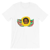 GYR Angel Unisex T-Shirt Traditional Ethiopian with Feathers and Wings Abyssinian Kiosk Green Yellow Red Bella Canvas Bella Canvas Original Art Abyssinian Kiosk Fashion Cotton Apparel Clothing
