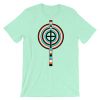 Mixed Circle Top Black Cross Unisex T-Shirt Abyssinian Kiosk Ethiopian Coptic Orthodox Tewahedo Christian Bella Canvas Original Art Fashion Cotton Apparel Clothing
