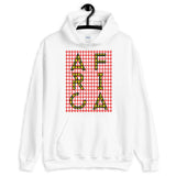 Africa Yellow Letters Red Grid Unisex Hoodie Abyssinian Kiosk Fashion Cotton Apparel Clothing Gildan Original Art