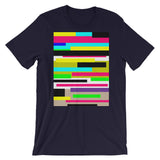 Bars Unisex T-Shirt Bold Colors Abstract Art Abyssinian Kiosk Fashion Cotton Apparel Clothing Bella Canvas Original Art