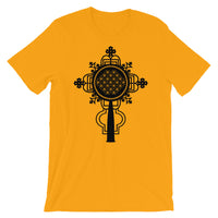 Plain Black #10 Cross Unisex T-Shirt Abyssinian Kiosk Ethiopian Coptic Orthodox Tewahedo Christian Bella Canvas Original Art Fashion Cotton Apparel Clothing