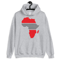 Africa Red Black Middle Dots Unisex Hoodie Abyssinian Kiosk Fashion Cotton Apparel Clothing Gildan Original Art