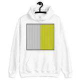 Grey Back White Yellow Lines Unisex Hoodie Square Abyssinian Kiosk Fashion Cotton Apparel Clothing Gildan Original Art