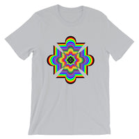 Random Psychedelic Cross Black Unisex T-Shirt Trip Trippy Colorful Ethiopian Coptic Orthodox Abyssinian Kiosk Christian Bella Canvas Original Art Abyssinian Kiosk Fashion Cotton Apparel Clothing