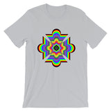 Random Psychedelic Cross Black Unisex T-Shirt Trip Trippy Colorful Ethiopian Coptic Orthodox Abyssinian Kiosk Christian Bella Canvas Original Art Abyssinian Kiosk Fashion Cotton Apparel Clothing