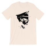 Haile Profile Black Unisex T-Shirt Abyssinian Kiosk Emperor Rasta Rastafari Black Ethiopian Ethiopia Africa African Abyssinia Habesha History Military Uniform Art Portrait Vintage Reggae Bella Canvas Original Art Fashion Cotton Apparel Clothing