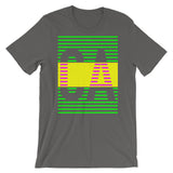 Green Yellow CA Unisex T-Shirt Abyssinian Kiosk Fashion Cotton Apparel Clothing Bella Canvas Original Art