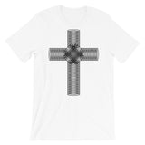 Black Ellipse Cross Bella Canvas Unisex T-Shirt Abyssinian Kiosk Christian Jesus Religion Cross Bella Canvas Original Art Fashion Cotton Apparel Clothing