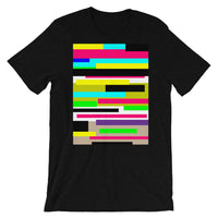 Bars Unisex T-Shirt Bold Colors Abstract Art Abyssinian Kiosk Fashion Cotton Apparel Clothing Bella Canvas Original Art