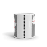 Africa Diagonal Lines Black Red Kaffa Mug