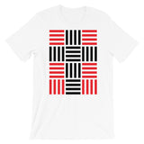 4 Lines Black Cross Red Unisex T-Shirt Abyssinian Kiosk Christian Bella Canvas Original Art Fashion Cotton Apparel Clothing