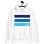 Blues CA Cutout Unisex Hoodie California State Abyssinian Kiosk Fashion Cotton Apparel Clothing Gildan Original Art