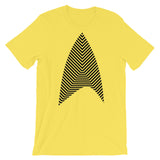 Sisko Kid Black Lines Unisex T-Shirt Abyssinian Kiosk Cirroc Lofton Jake Sisko Star Trek Deep Space Nine Combadge Communicator Bella Canvas