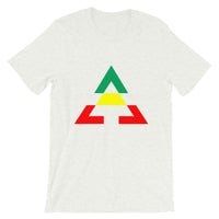 Pyramid GYR Unisex T-Shirt Pyramid RWB Unisex T-Shirt Bella Canvas Original Art Abyssinian Kiosk Fashion Cotton Apparel Clothing Triangle GYR Green Yellow Red Ethiopia Ethiopian Flag