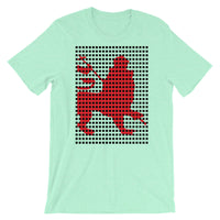 Black Squares Red Lion Unisex T-Shirt Ethiopian Lion of Judah Ethiopia African Abyssinian Kiosk Fashion Cotton Apparel Clothing Bella Canvas Original Art