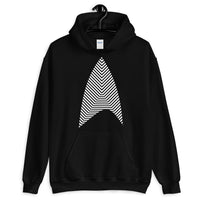 Sisko Kid White Lines Unisex Hoodie Cirroc Lofton Jake Sisko Star Trek Deep Space Nine Combadge Communicator Abyssinian Kiosk Gildan